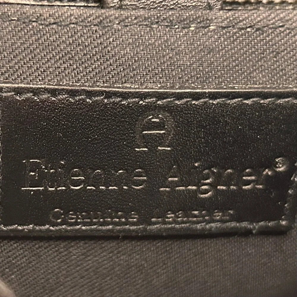 Etienne Aigner Black Leather Crossbody Bag - Picture 14 of 14